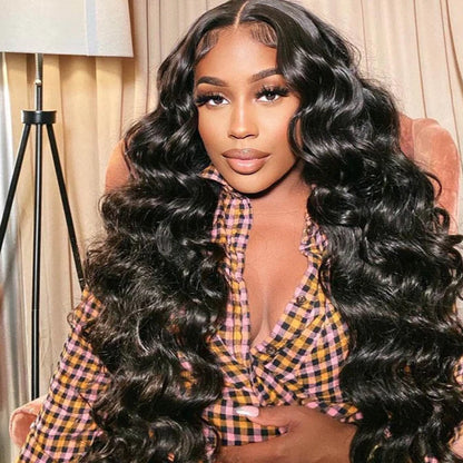 P4/27 Highlight Loose Deep Wave Wig Lace Front Human Hair