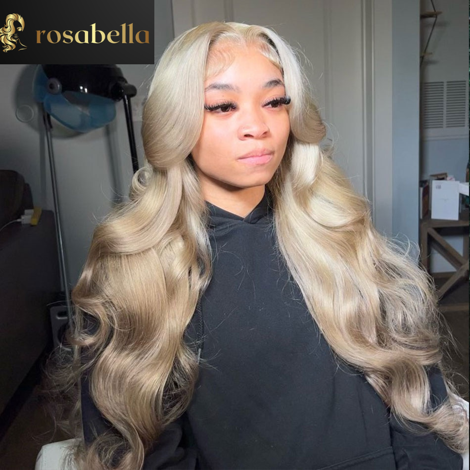 Ash Blonde HD Lace Frontal Human Hair Wigs Glueless 