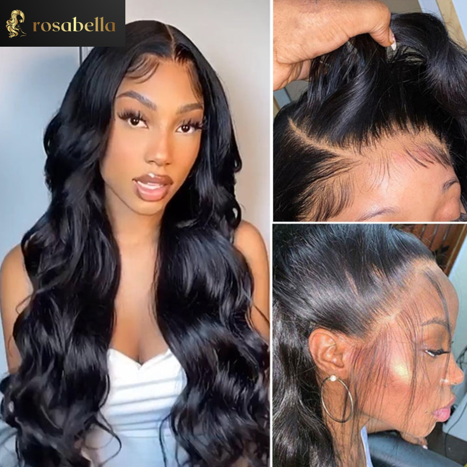 Hair Wig Highlight Body Wave 13x4 Lace Frontal Human Hair Wigs Transparent Lace Front Human Hair Wigs