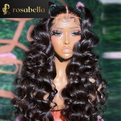 Highlight Honey Blonde 6x6 Lace Closure Wig 13X6 Loose Wave Lace Frontal Human Hair Wigs