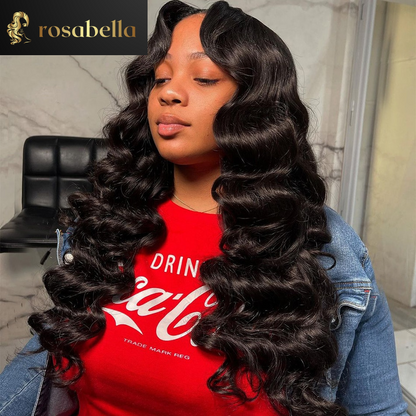 P4/27 Highlight Loose Deep Wave Wig Lace Front Human Hair