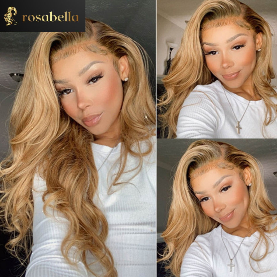 5x5 Lace Closure Wig Honey Blonde 