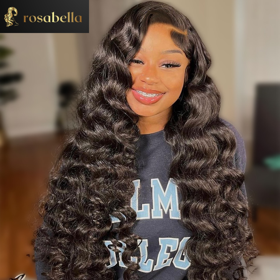 Ginger Brown HD 13X6 Ocean Wave Lace Front Wig Brazilian Body Wave Colored Human Hair Wigs