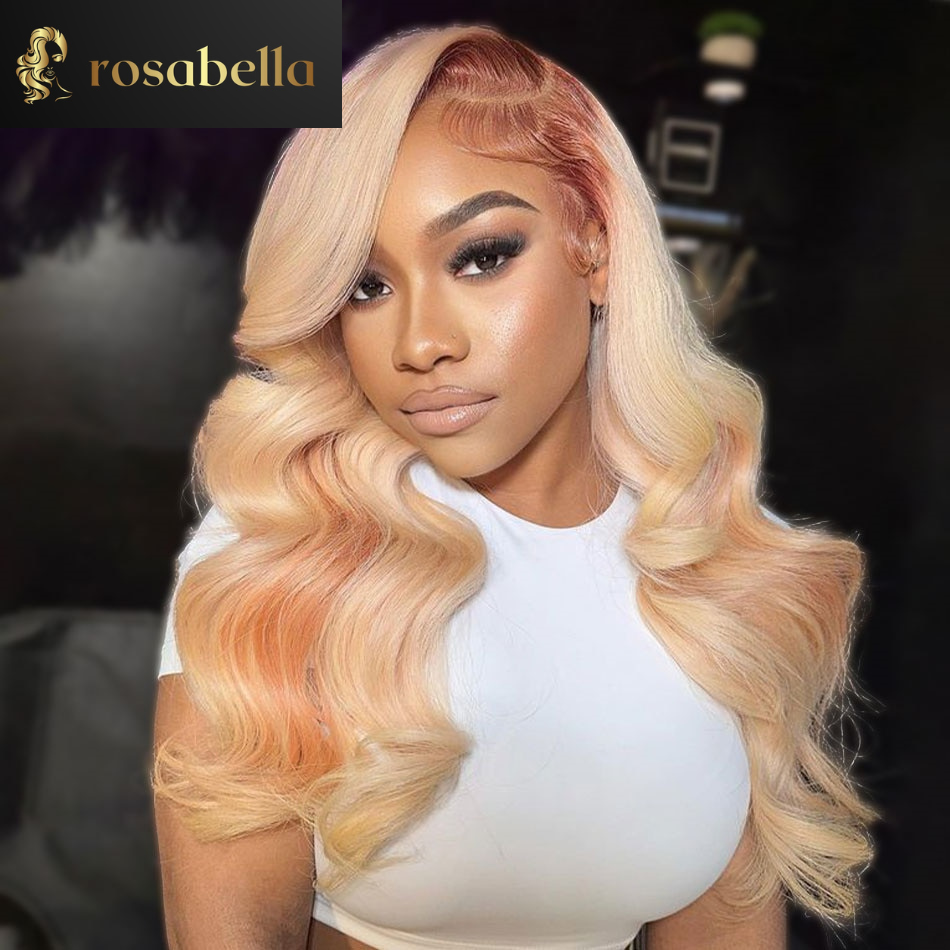 Pink Brown Blonde Colored Human Hair Wigs HD 13x4 13X6 Lace Frontal Wigs Brazilian Remy Hair Wig