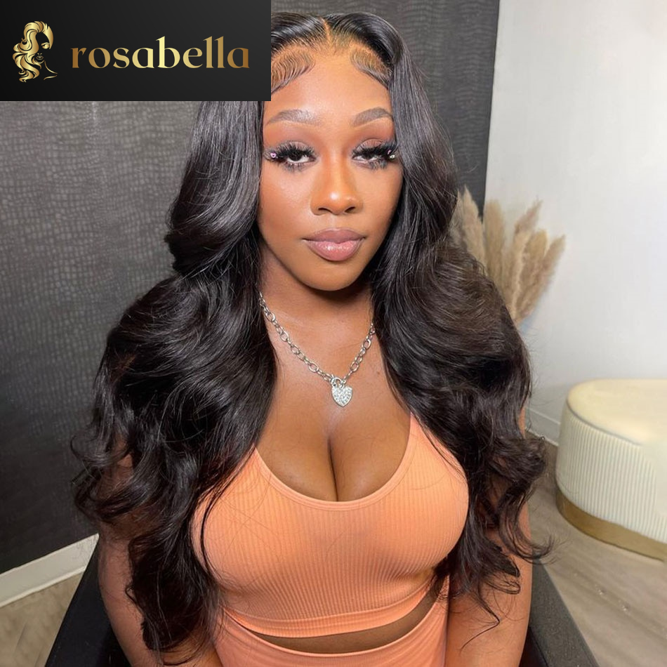 Highlight Blonde with Black Glueless 13x4 Lace Front Body Wave Wig 1B/27 Mixed 13x6 Frontal Human Hair Wigs 5X5 Lace Closure Wig