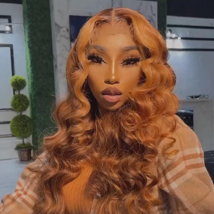 P4/27 Highlight Loose Deep Wave Wig Lace Front Human Hair